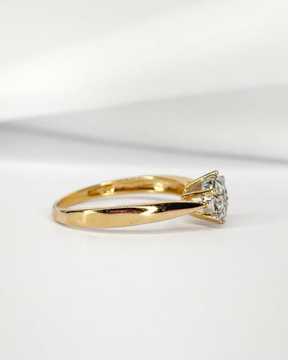 Bague Marguerite Diamants 0.20 carat "Asma" - Elliade Paris