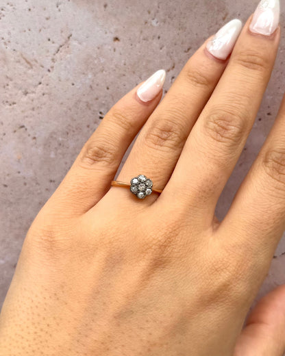 Bague Marguerite Diamants 0.23 carat "Anaelle" - Elliade Paris