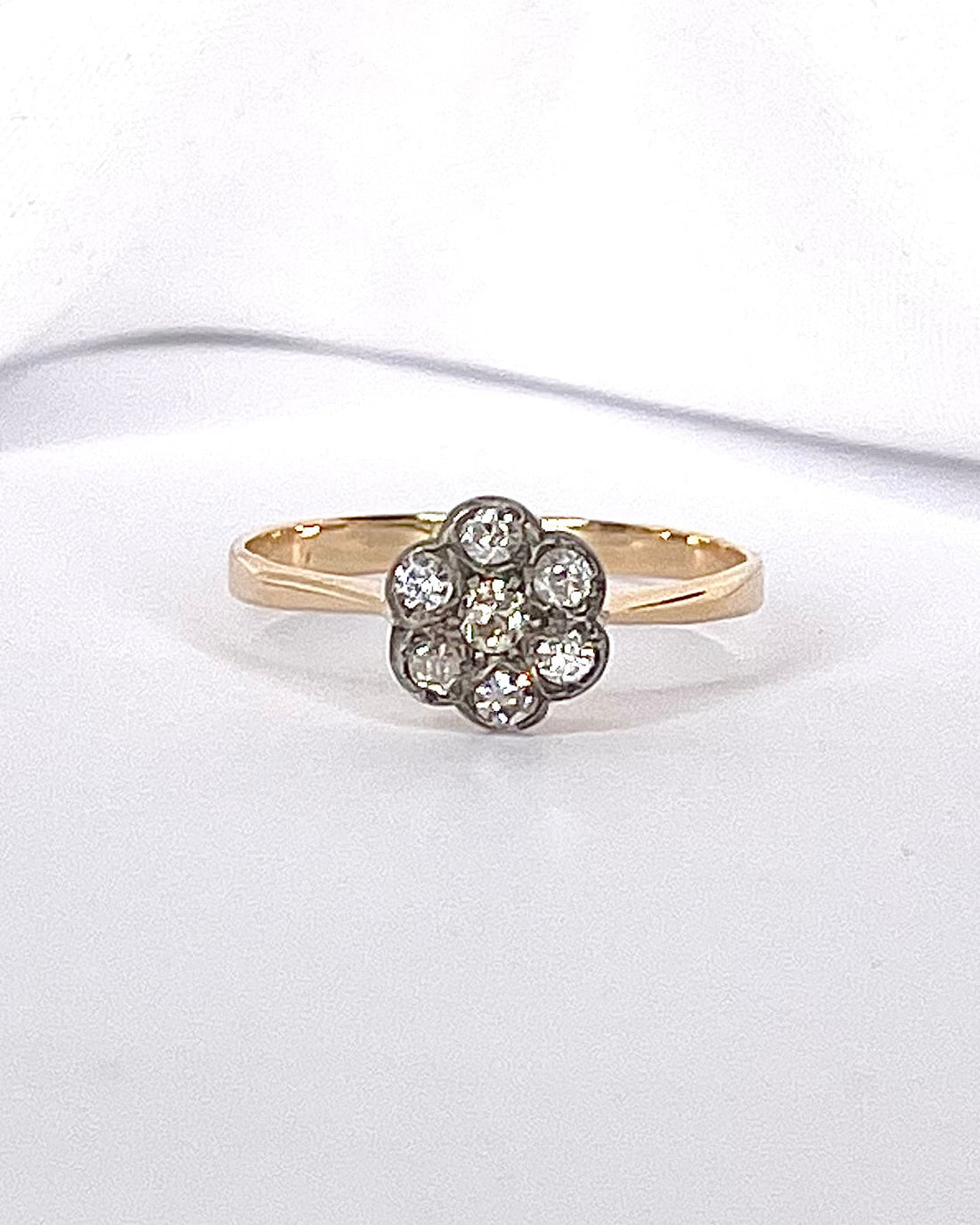 Bague Marguerite Diamants 0.23 carat "Anaelle" - Elliade Paris