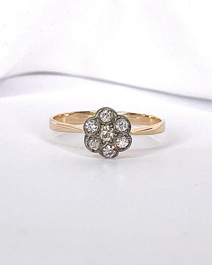 Bague Marguerite Diamants 0.23 carat "Anaelle" - Elliade Paris