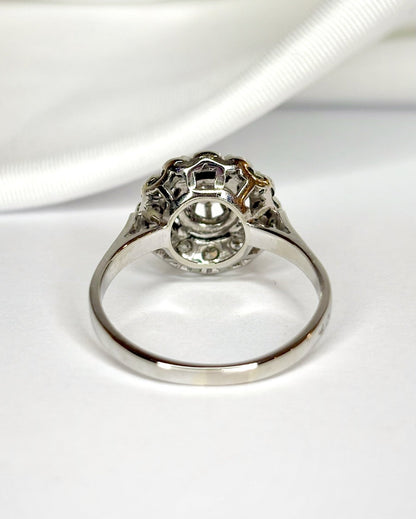 Bague Marguerite Diamants 0.27 carat "Cassandre" - Elliade Paris