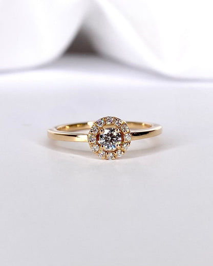 Bague Marguerite Diamants 0.27 carat "Monica" - Elliade Paris