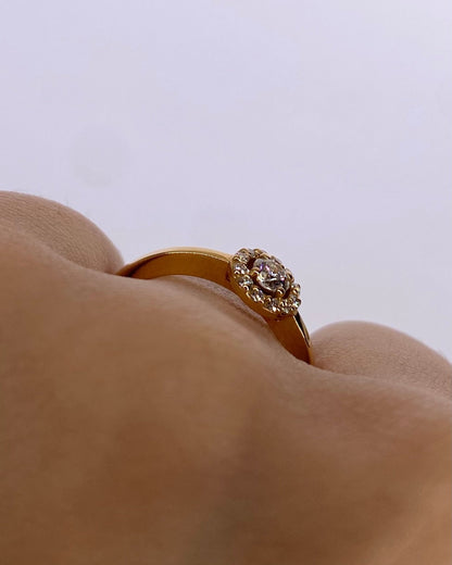 Bague Marguerite Diamants 0.27 carat "Monica" - Elliade Paris
