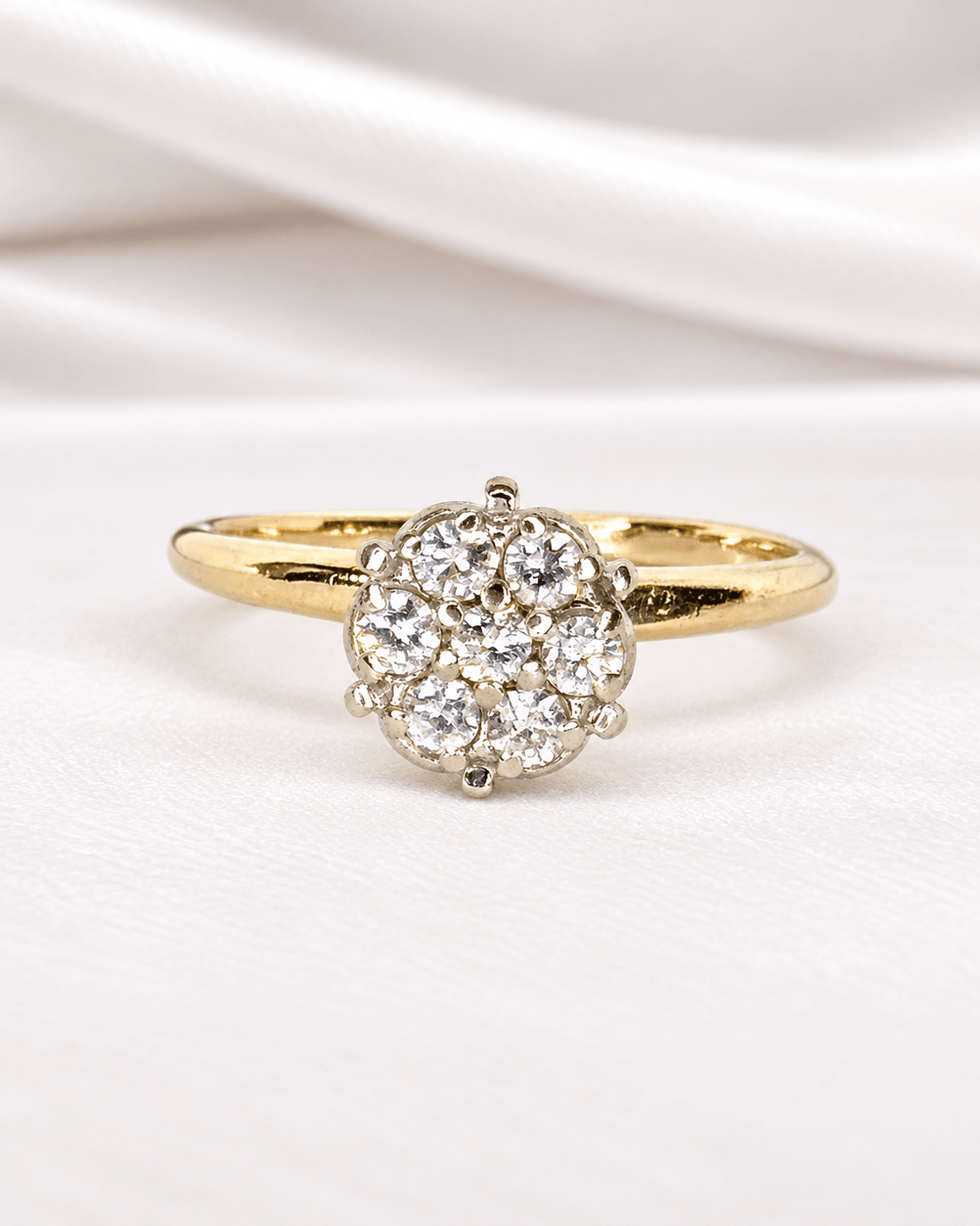 Bague Marguerite Diamants 0.28 carat "Louisa" - Elliade Paris