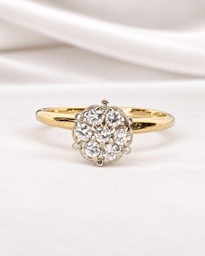 Bague Marguerite Diamants 0.28 carat "Louisa" - Elliade Paris
