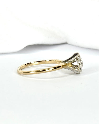 Bague Marguerite Diamants 0.28 carat "Louisa" - Elliade Paris