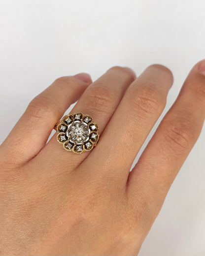 Bague Marguerite Diamants 0.30 carat "Olivia" - Elliade Paris