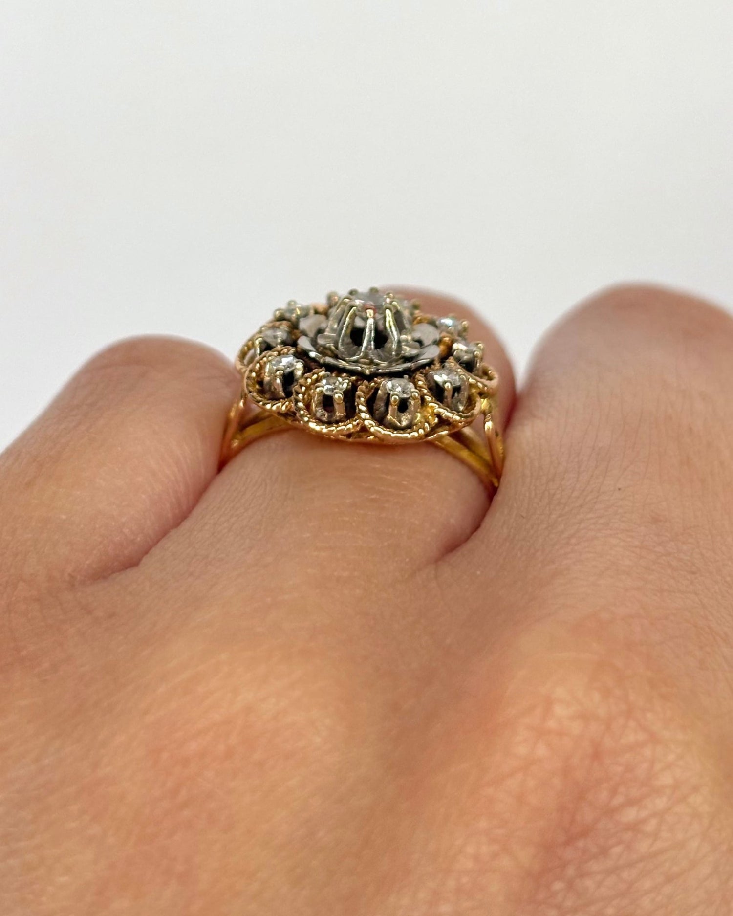 Bague Marguerite Diamants 0.30 carat "Olivia" - Elliade Paris