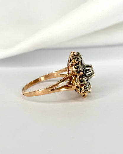 Bague Marguerite Diamants 0.30 carat "Olivia" - Elliade Paris