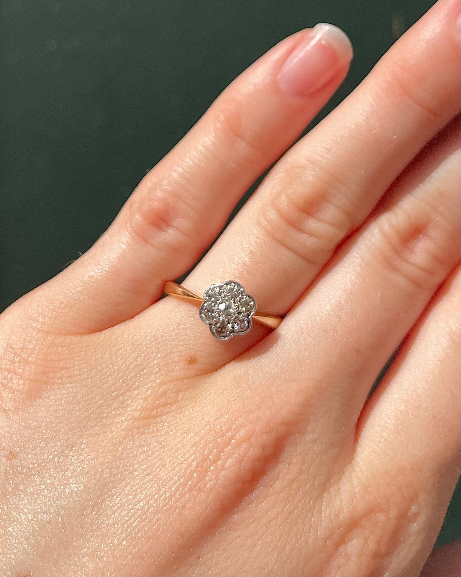 Bague Marguerite Diamants 0.30 carat &quot;Stanis&quot; - Elliade Paris