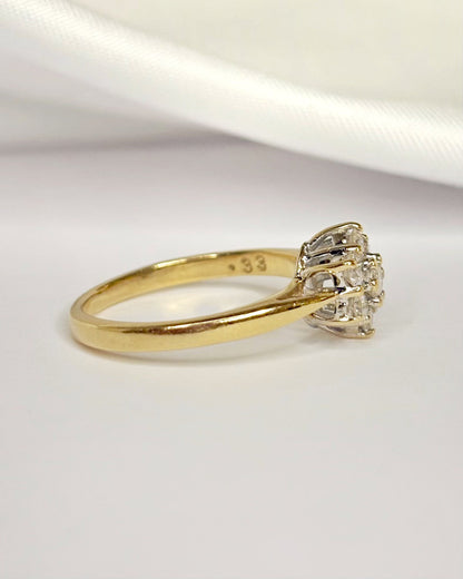 Bague Marguerite Diamants 0.33 carat "Jonathan" - Elliade Paris