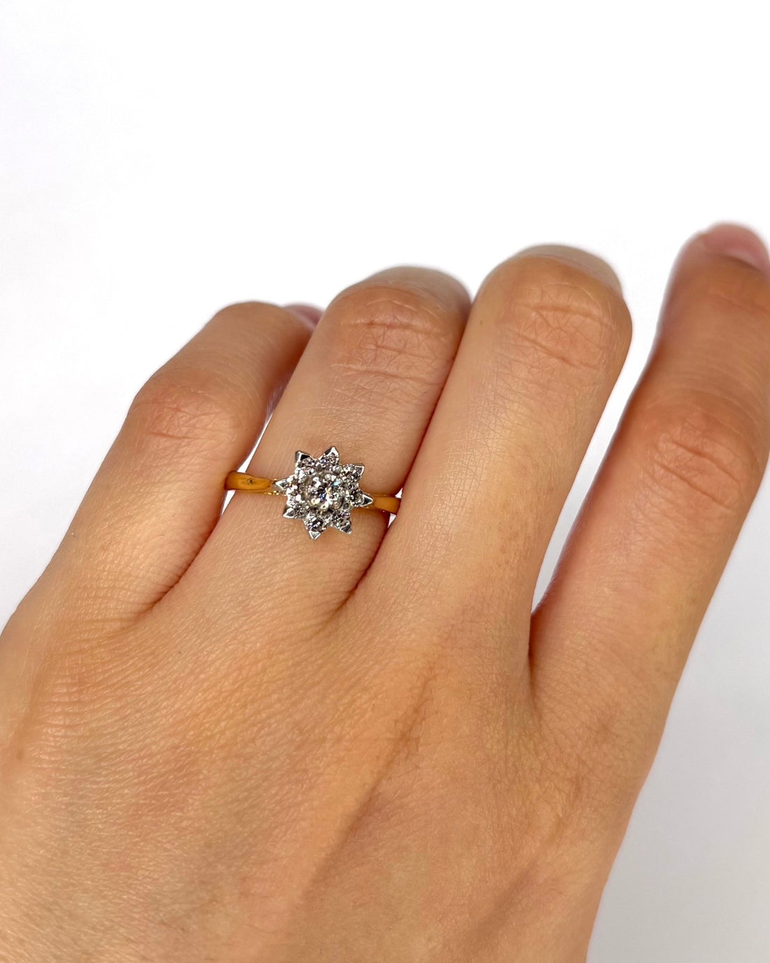 Bague Marguerite Diamants 0.33 carat "Rita" - Elliade Paris