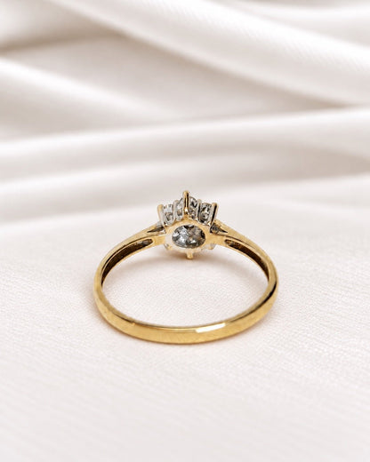 Bague Marguerite Diamants 0.33 carat "Vivianne" - Elliade Paris