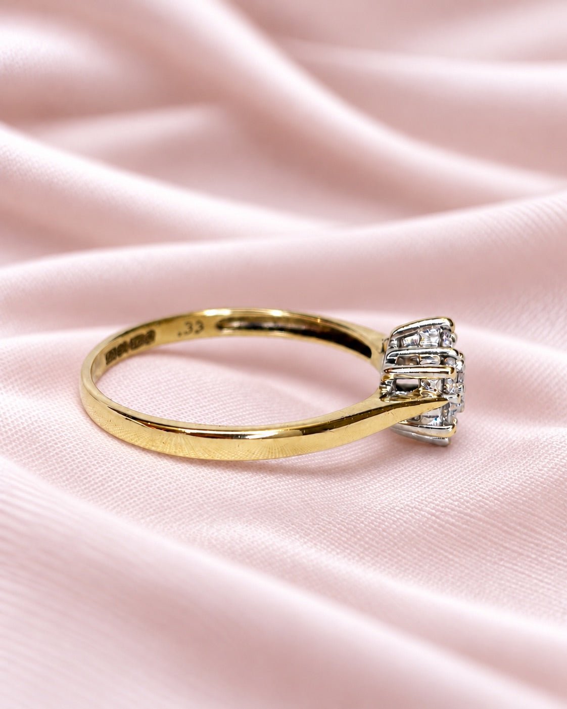Bague Marguerite Diamants 0.33 carat "Vivianne" - Elliade Paris