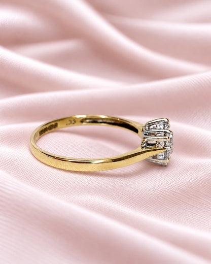 Bague Marguerite Diamants 0.33 carat "Vivianne" - Elliade Paris