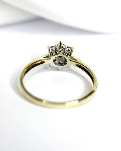 Bague Marguerite Diamants 0.33 carat "Vivianne" - Elliade Paris