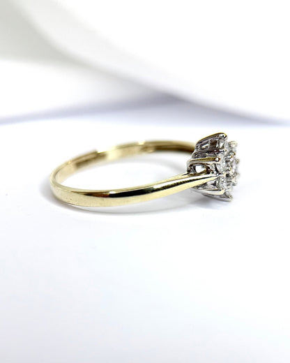 Bague Marguerite Diamants 0.33 carat "Vivianne" - Elliade Paris