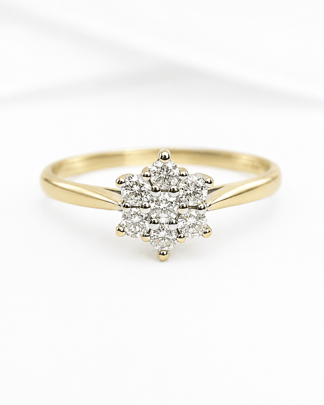 Bague Marguerite Diamants 0.33 carat "Vivianne" - Elliade Paris