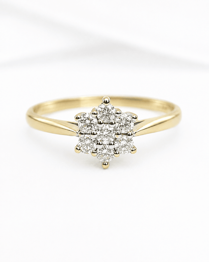 Bague Marguerite Diamants 0.33 carat "Vivianne" - Elliade Paris