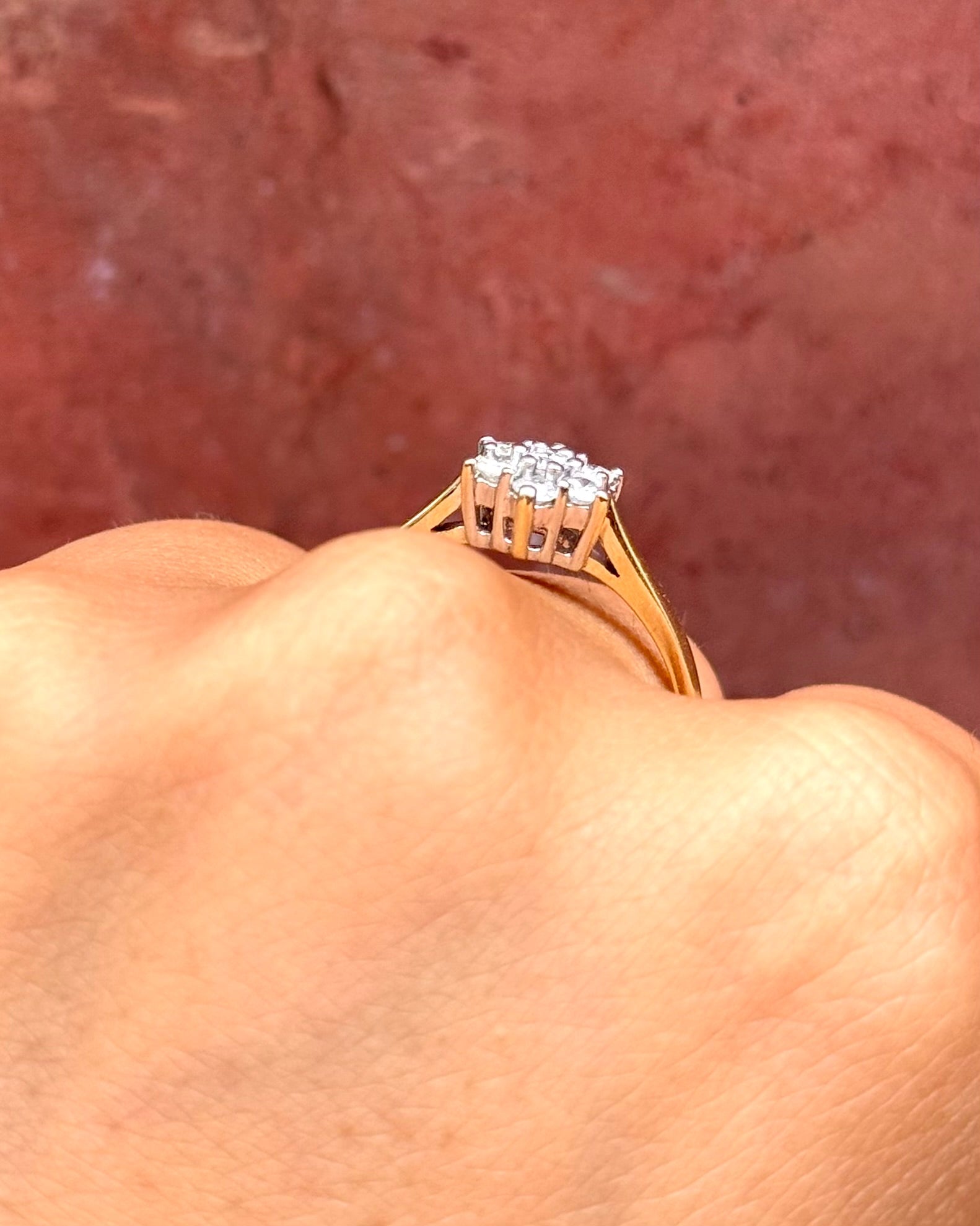 Bague Marguerite Diamants 0.33 carat "Vivianne" - Elliade Paris