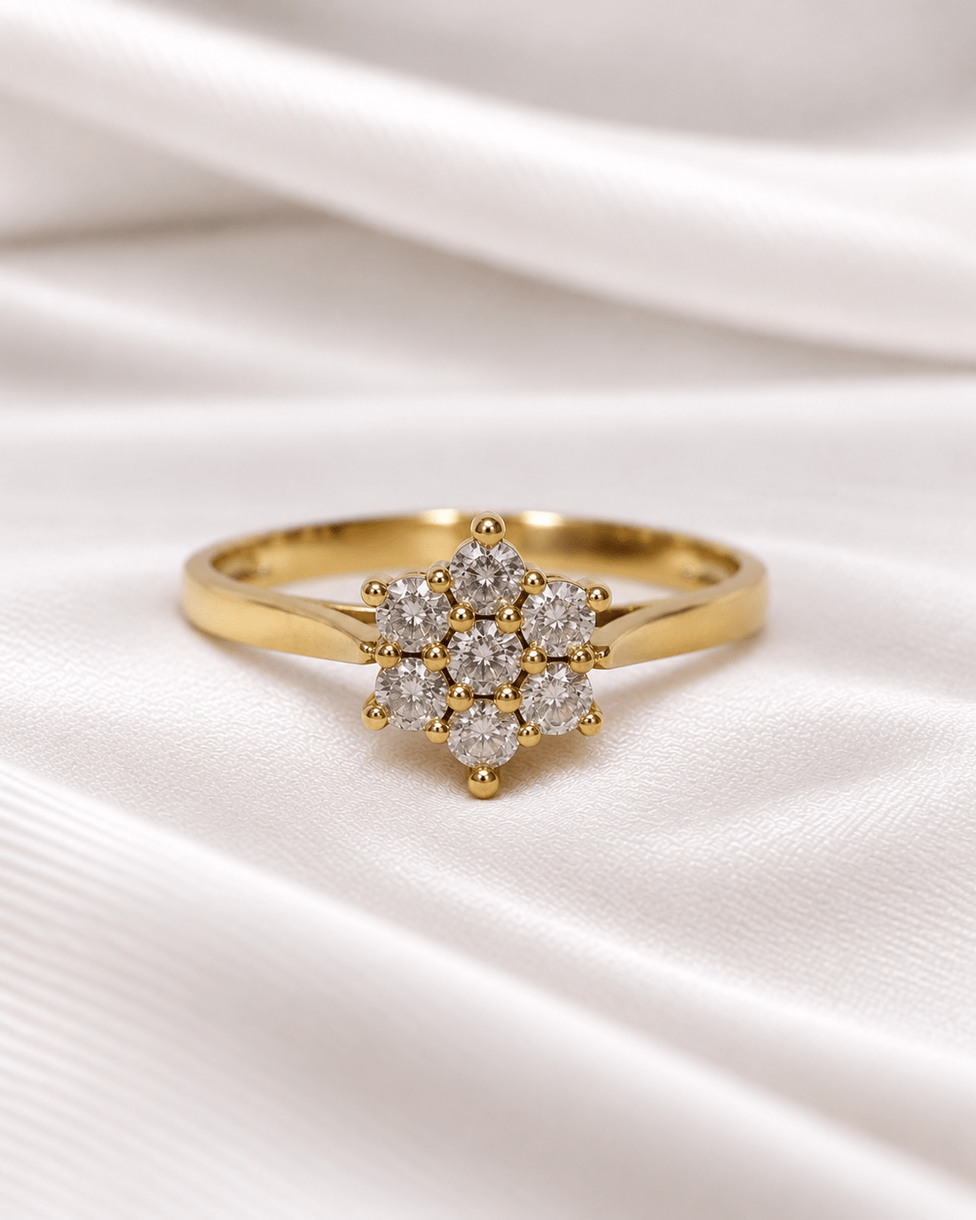 Bague Marguerite Diamants 0.33 carat "Vivianne" - Elliade Paris