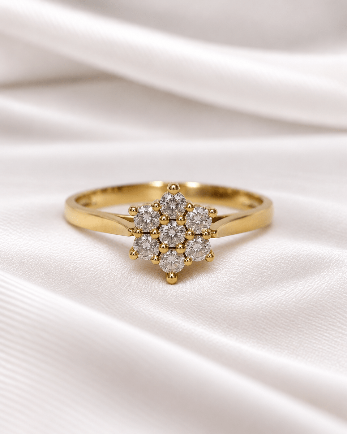 Bague Marguerite Diamants 0.33 carat "Vivianne" - Elliade Paris