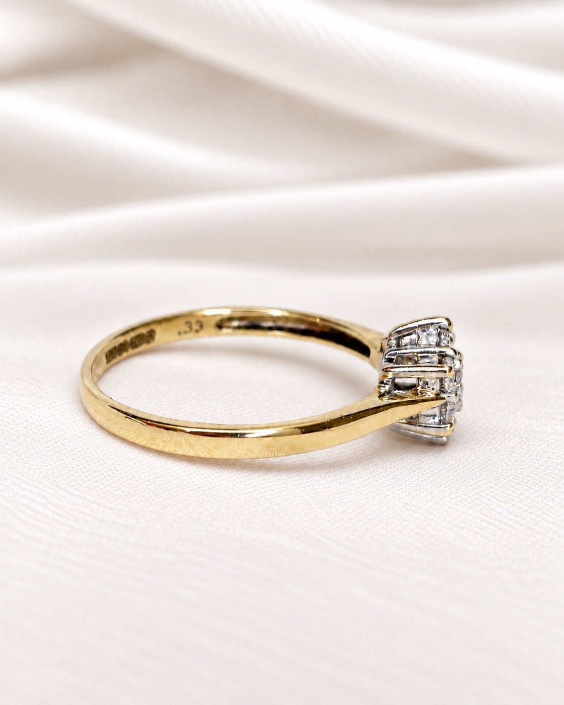 Bague Marguerite Diamants 0.33 carat "Vivianne" - Elliade Paris