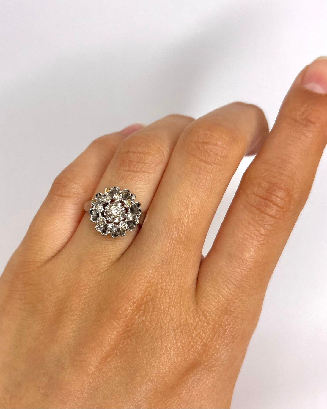 Bague Marguerite Diamants 0.34 carat "Alaïs" - Elliade Paris