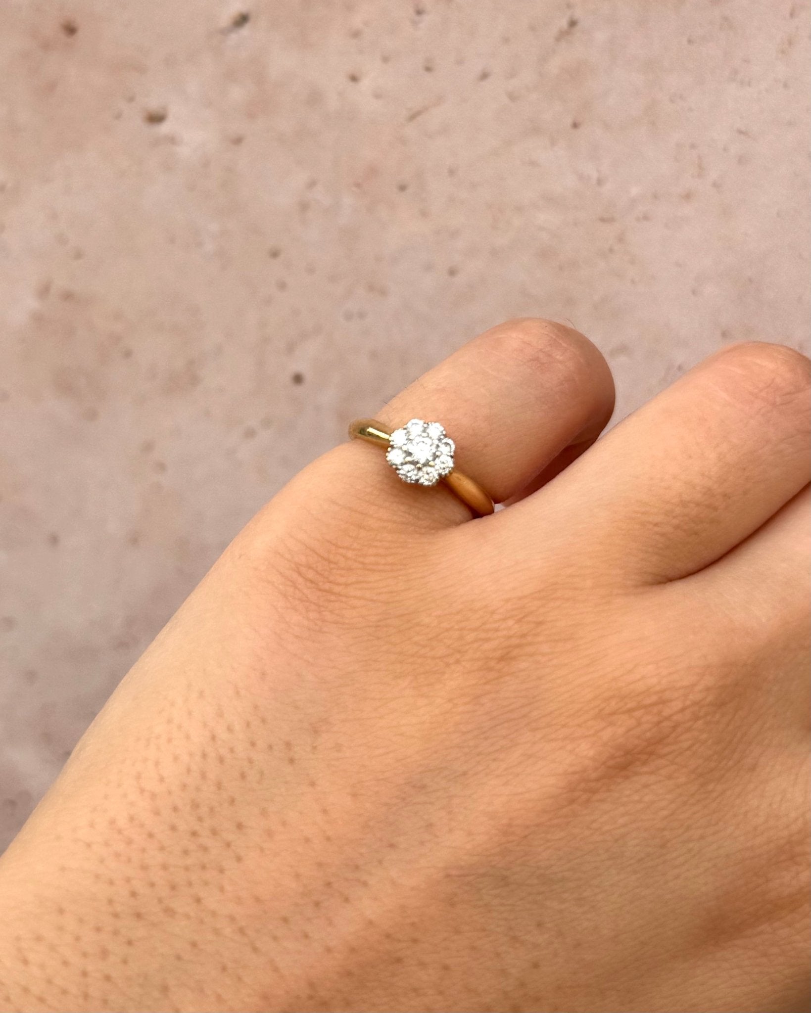 Bague Marguerite Diamants 0.34 carat "Flora" - Elliade Paris