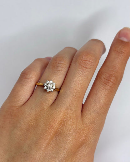 Bague Marguerite Diamants 0.34 carat "Francesca" - Elliade Paris