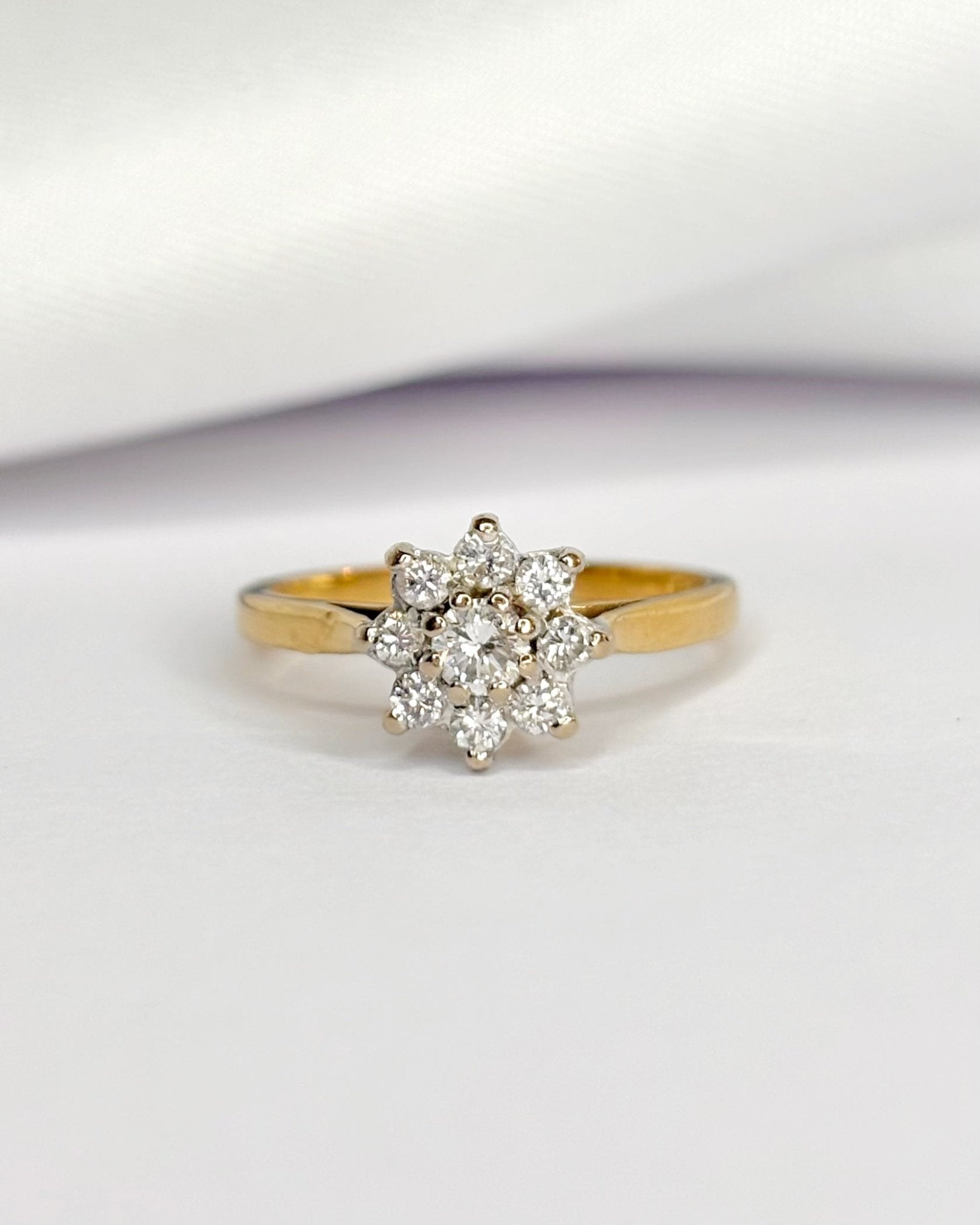 Bague Marguerite Diamants 0.34 carat "Francesca" - Elliade Paris