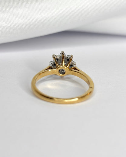 Bague Marguerite Diamants 0.34 carat "Francesca" - Elliade Paris