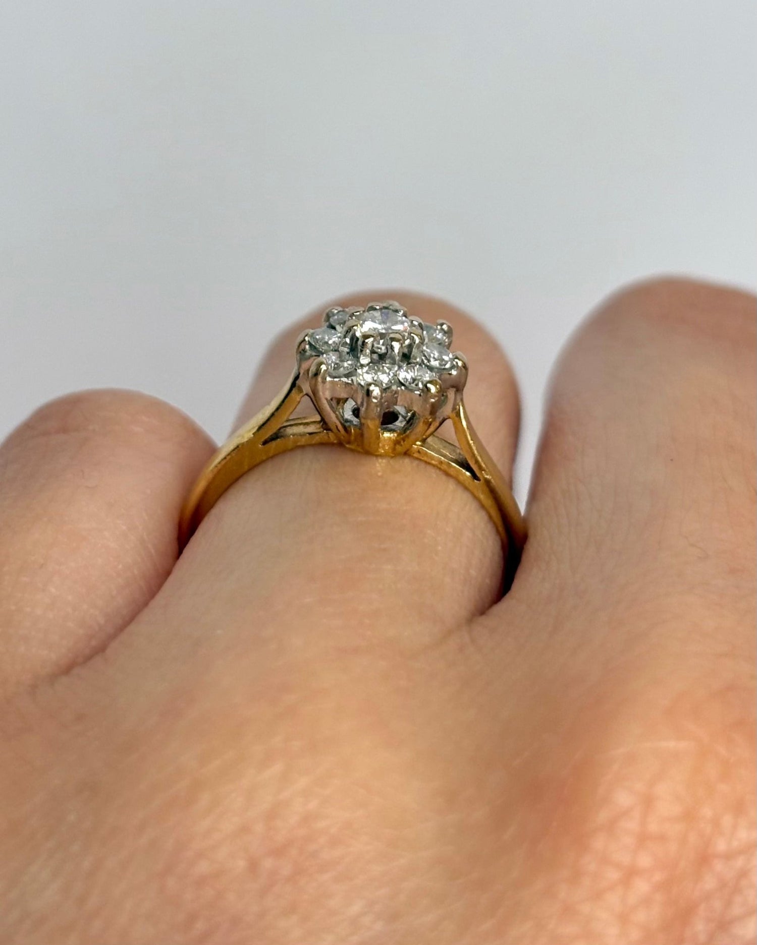 Bague Marguerite Diamants 0.34 carat "Francesca" - Elliade Paris