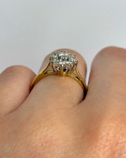 Bague Marguerite Diamants 0.34 carat "Francesca" - Elliade Paris