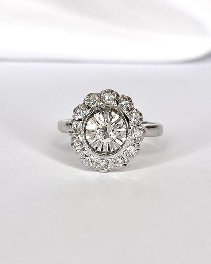 Bague Marguerite Diamants 0.34 carat "Pétunia" - Elliade Paris