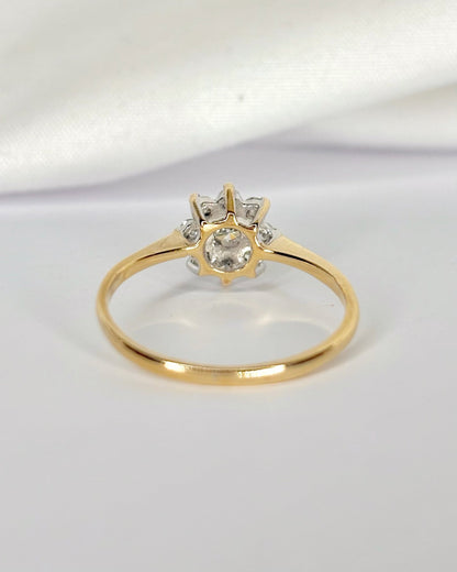 Bague Marguerite Diamants 0.34 carat "Pia" - Elliade Paris
