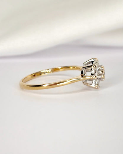 Bague Marguerite Diamants 0.34 carat "Pia" - Elliade Paris