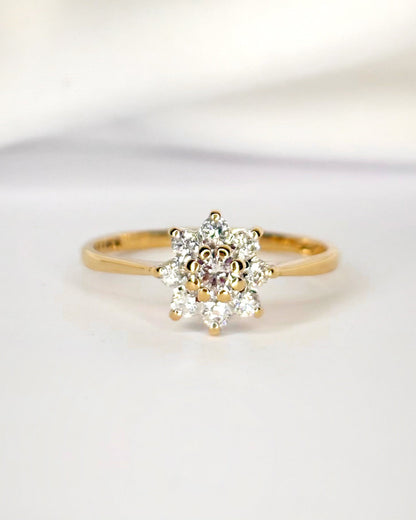 Bague Marguerite Diamants 0.34 carat "Pia" - Elliade Paris