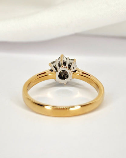 Bague Marguerite Diamants 0.34 carat "Safia" - Elliade Paris