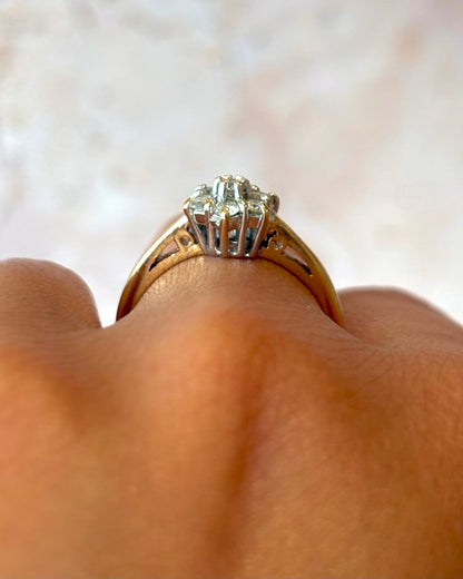 Bague Marguerite Diamants 0.34 carat "Safia" - Elliade Paris