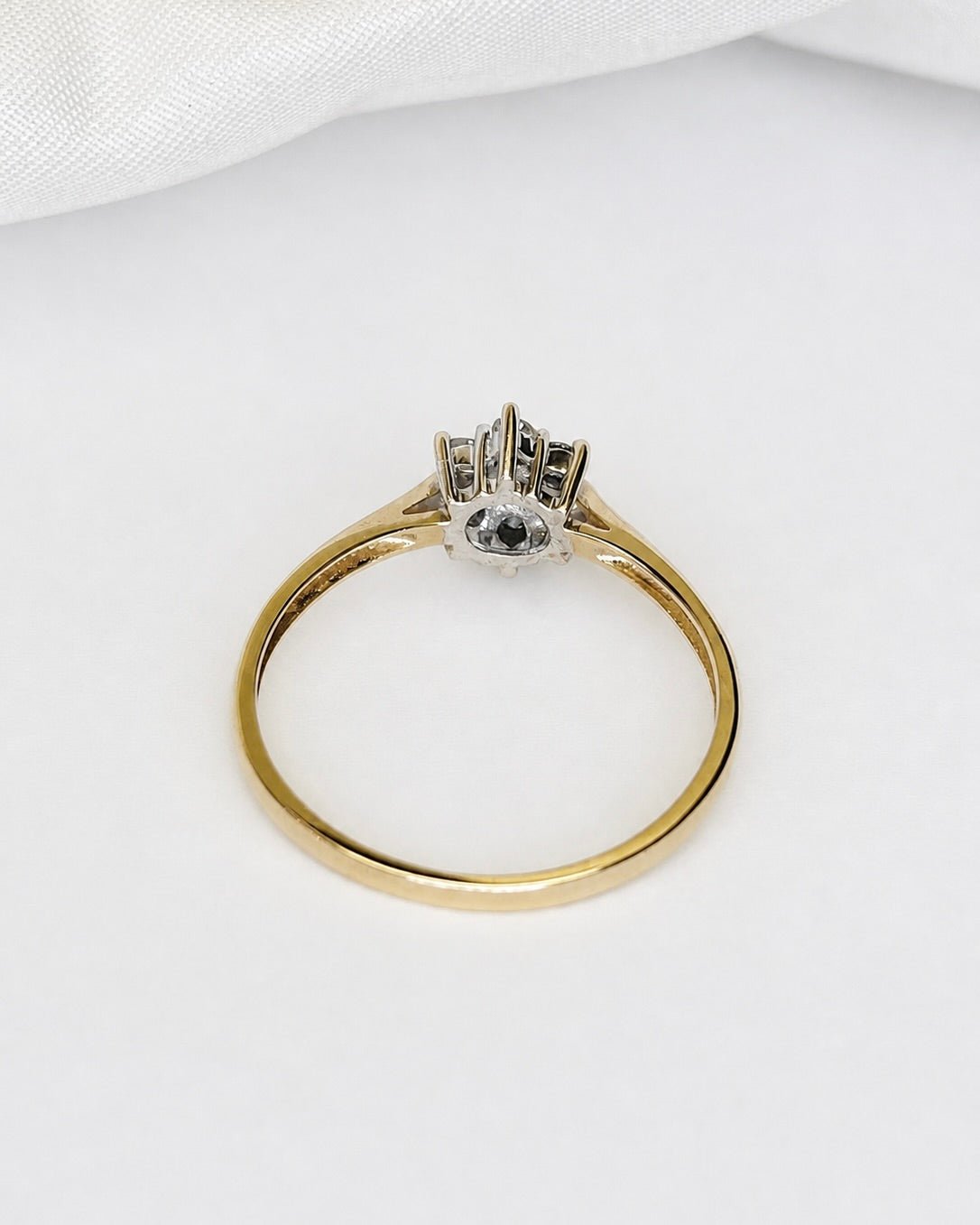 Bague Marguerite Diamants 0.35 carat "Line" - Elliade Paris