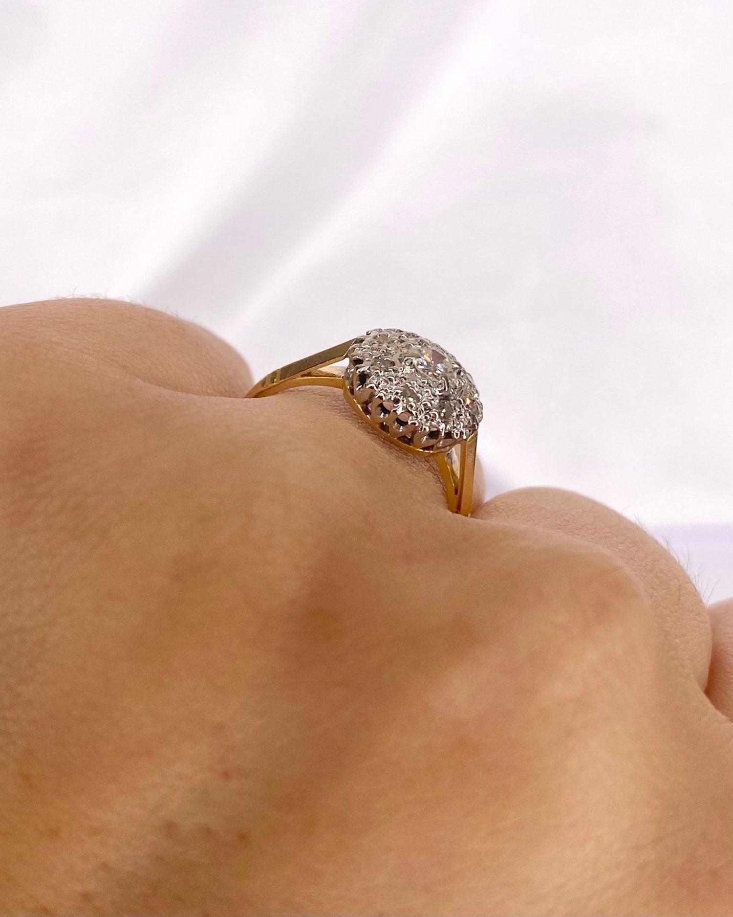 Bague Marguerite Diamants 0.36 carat "Aveline" - Elliade Paris