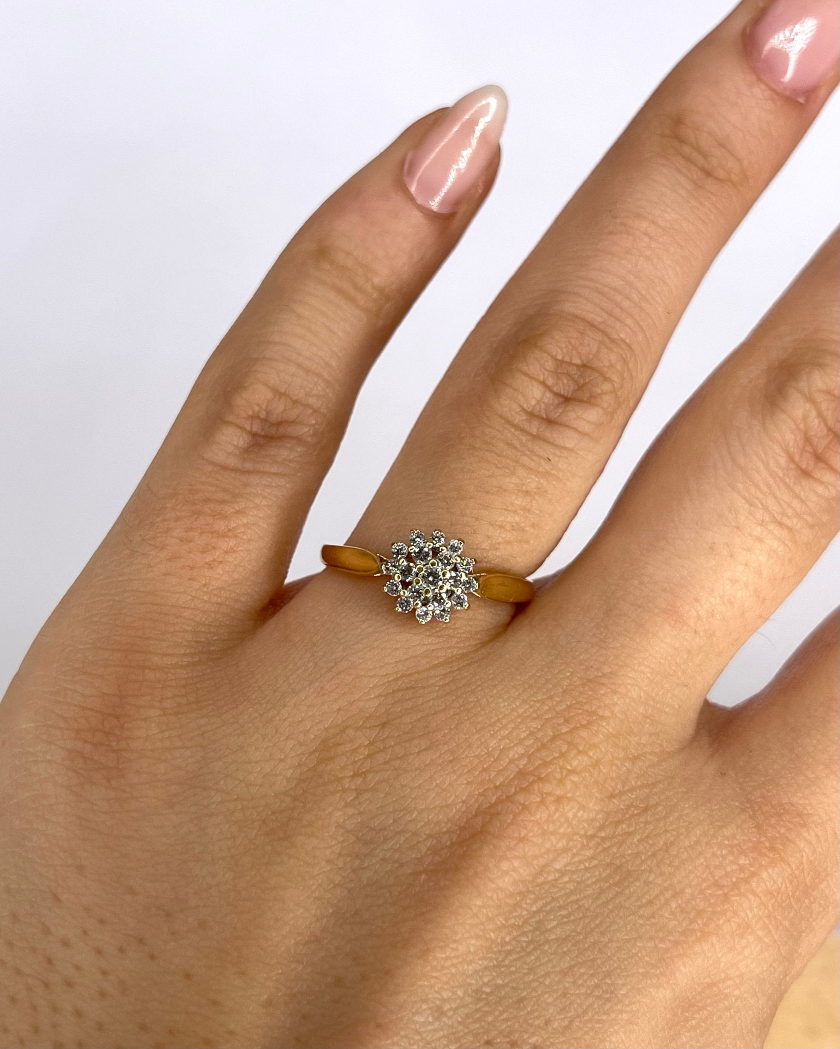 Bague Marguerite Diamants 0.36 carat "Doriane" - Elliade Paris