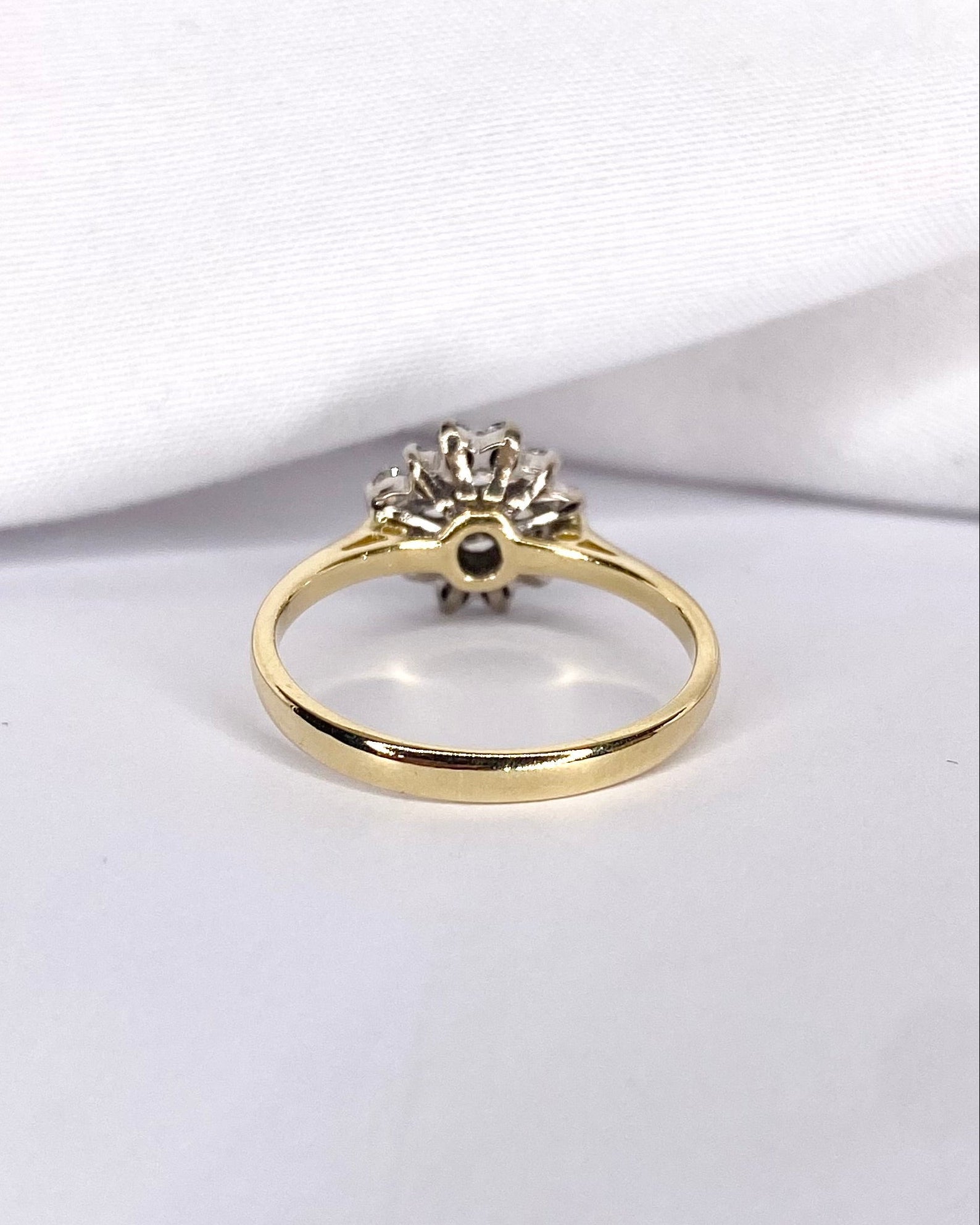 Bague Marguerite Diamants 0.36 carat "Jade" - Elliade Paris