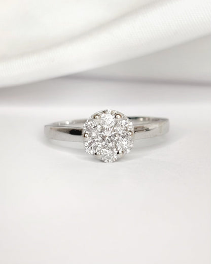 Bague Marguerite Diamants 0.37 carat "Lili" - Elliade Paris