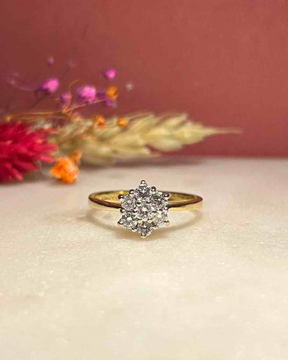 Bague Marguerite Diamants 0.38 Carat &quot;Diana&quot; - Elliade Paris