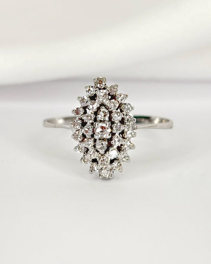Bague Marguerite Diamants 0.38 carat "Priscilla" - Elliade Paris