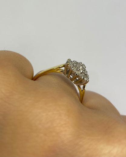 Bague Marguerite Diamants 0.38 carat "Rosalie" - Elliade Paris