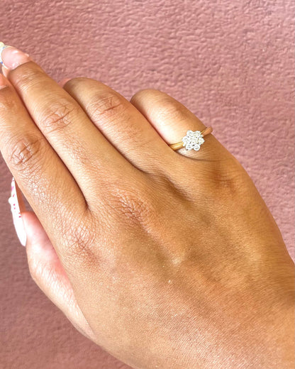 Bague Marguerite Diamants 0.38 carat "Sally" - Elliade Paris