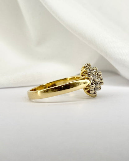 Bague Marguerite Diamants 0.39 carat &quot;Solange&quot; - Elliade Paris